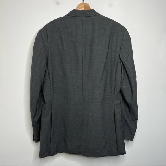 Kenneth Cole Mens Size 42R Charcoal Grey Wool Sport Coat Jacket Blazer Office - Picture 2 of 9